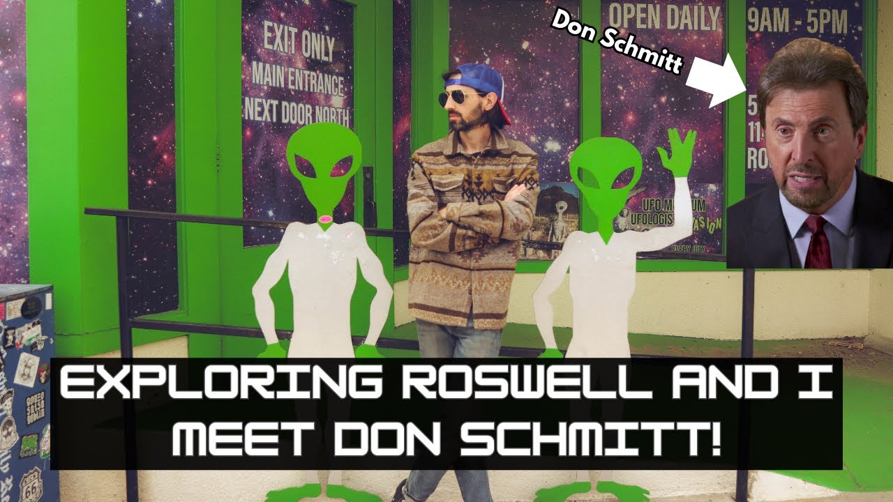 Searching for Aliens in Roswell NM Plus I Meet Don Schmitt from Unsolved Mysteries!