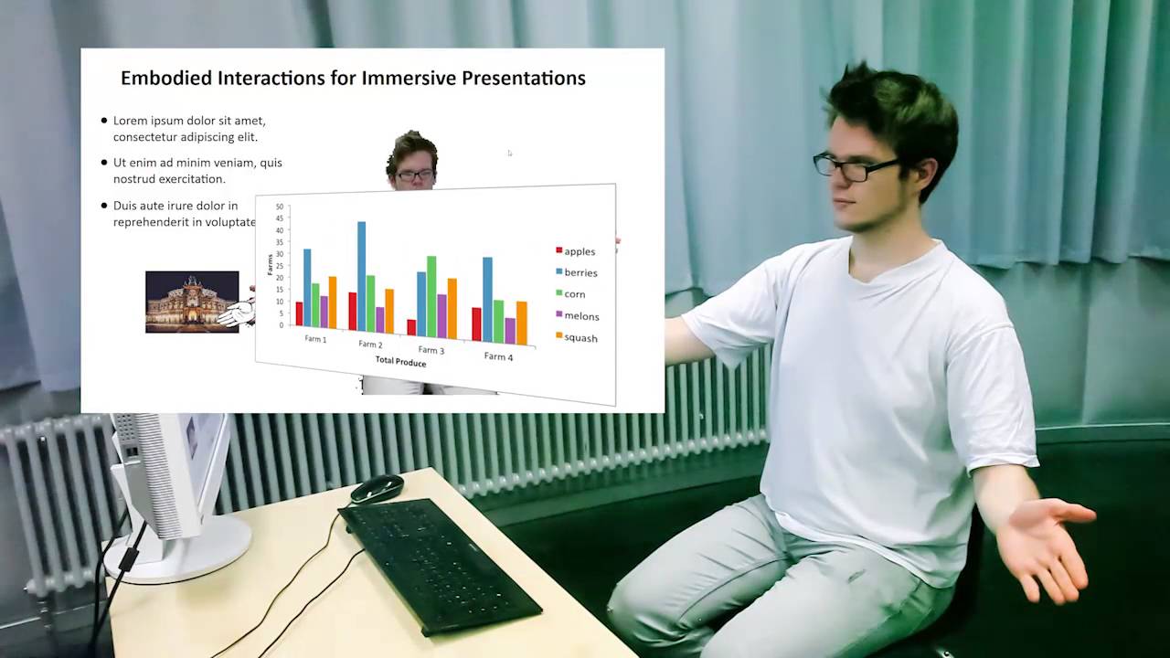 Embodied Interactions for Novel Immersive Presentational Experiences