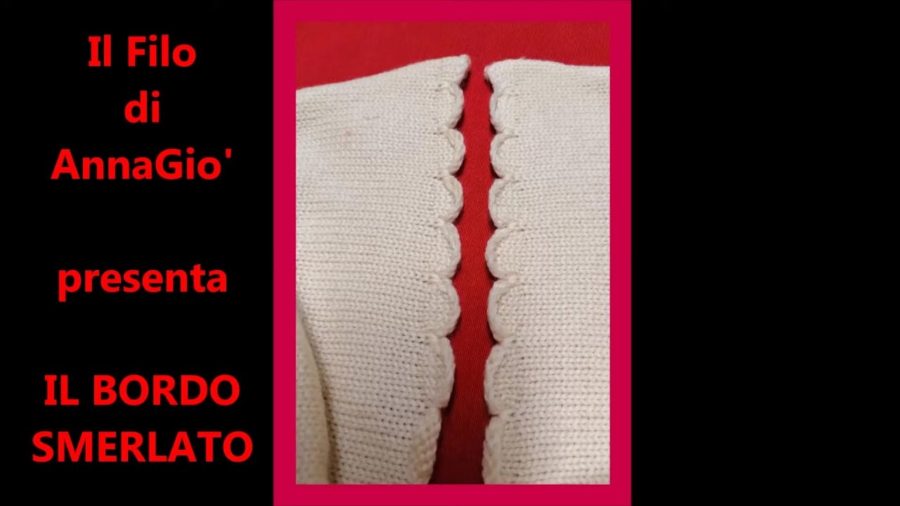 Maglia a macchina: bordo smerlato