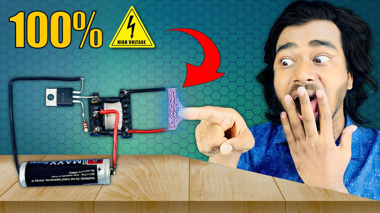 High Voltage Generator | DIY | Stun Gun |  MI BIGGANI | 775 dc motor
