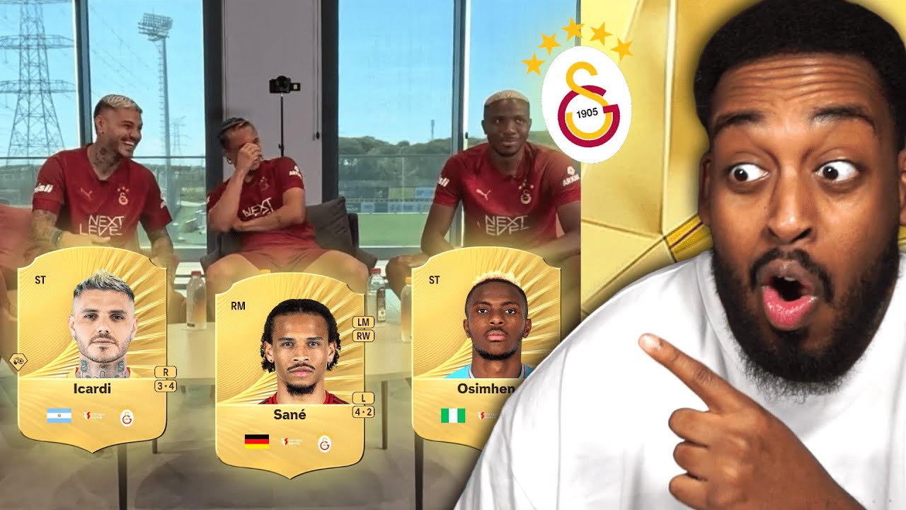 Osimhen, San&eacute; & Icardi react to their cards in EA FC 26😂😭
