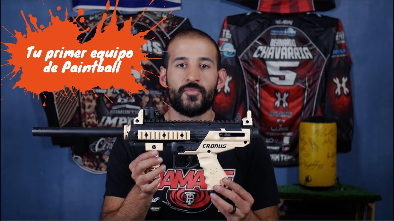 Tu Primer equipo de Paintball (Careta, Marcadora, Hopper y Tanque de Aire)