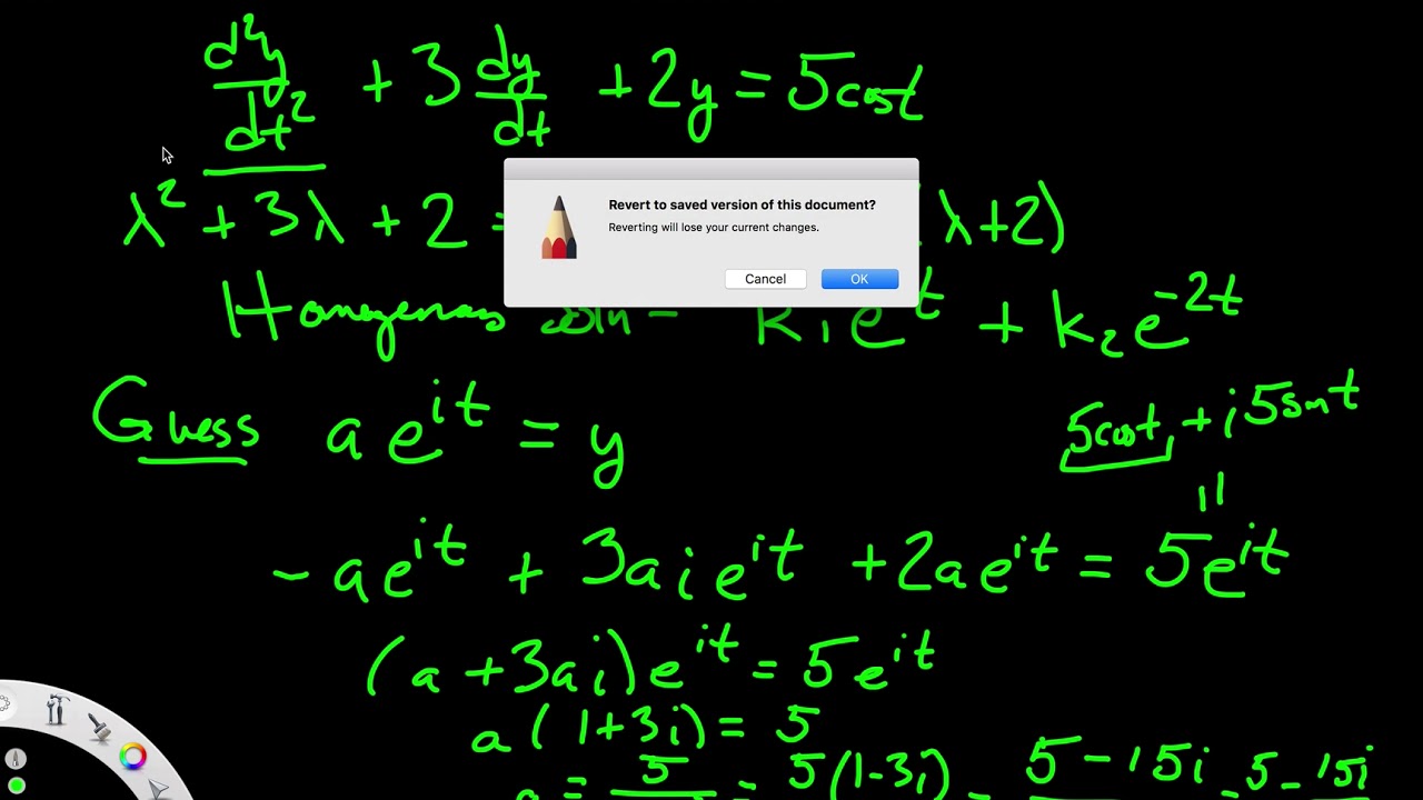 Sinusoidal Forcing a Harmonic Oscillator