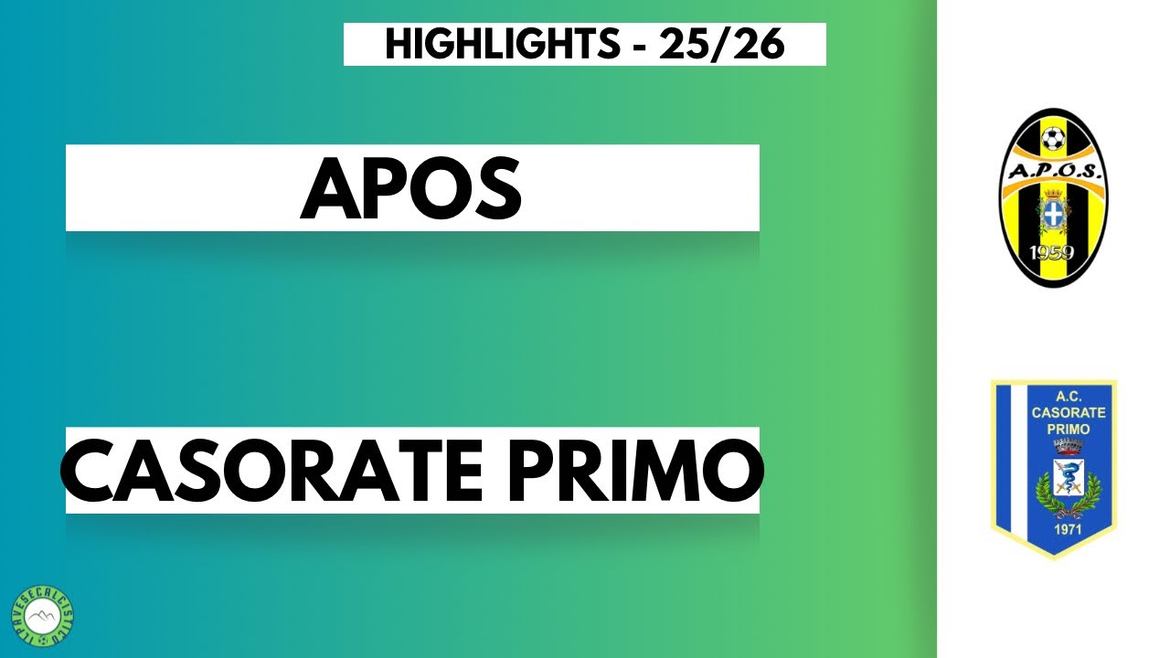 Apos - Casorate highlights 25-26