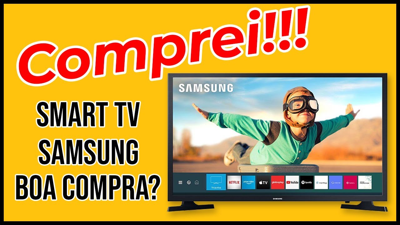 COMPREI UMA SMART TV LED Samsung 32 32T4300A VALE A PENA? UNBOXING