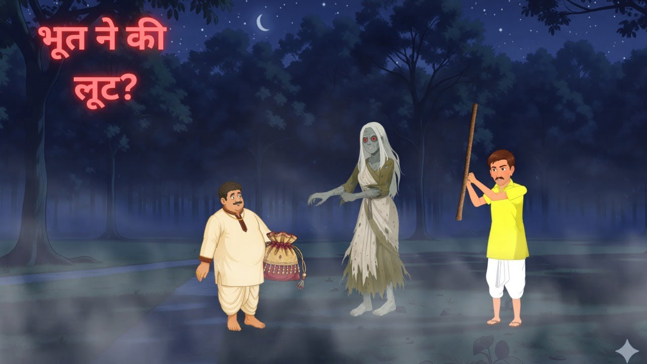 क्या सच में भूत लूटते थे? जंगल के डरावने खेल का खुलासा! | #hindistories  Suspense #cartoon #Horror