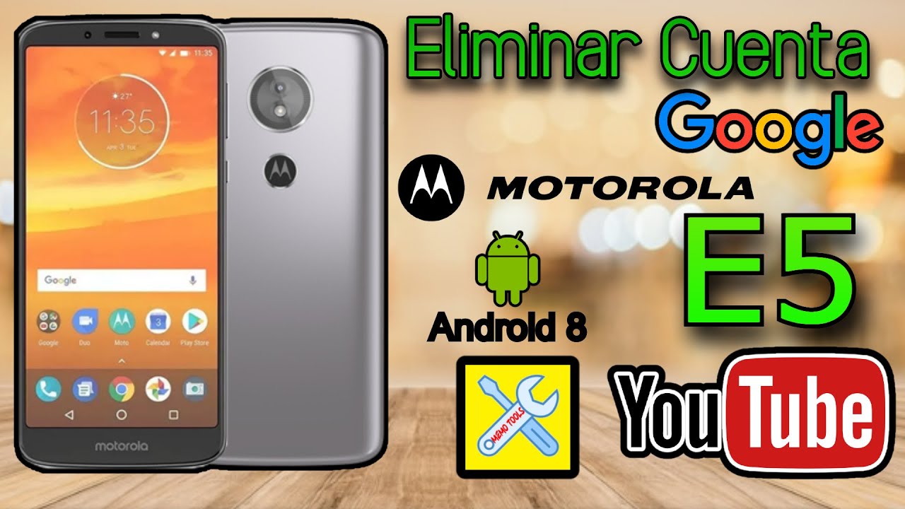 MOTOROLA E5 - E5 PLAY, ELIMINAR CUENTA GOOGLE