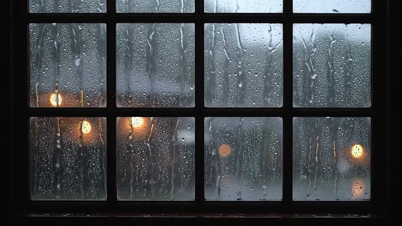 Cozy Rain Outside the Window 🌧️ Soothing Sounds for Sleep, Meditation & Focus