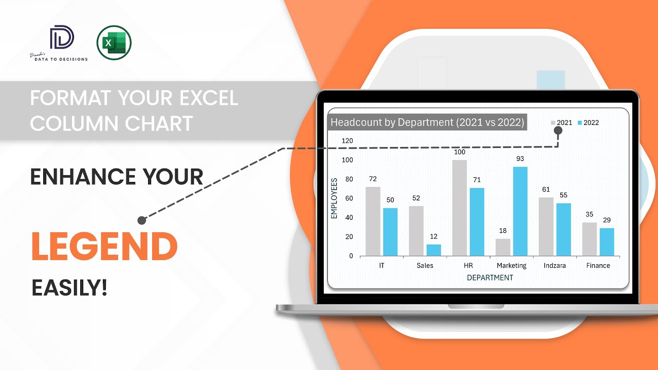 Excel Tips: Learn to Format the Legends in Column Chart
