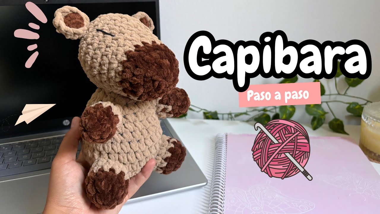 🧶CAPIBARA tejido a Crochet / tutorial completo / súper fácil 🤗