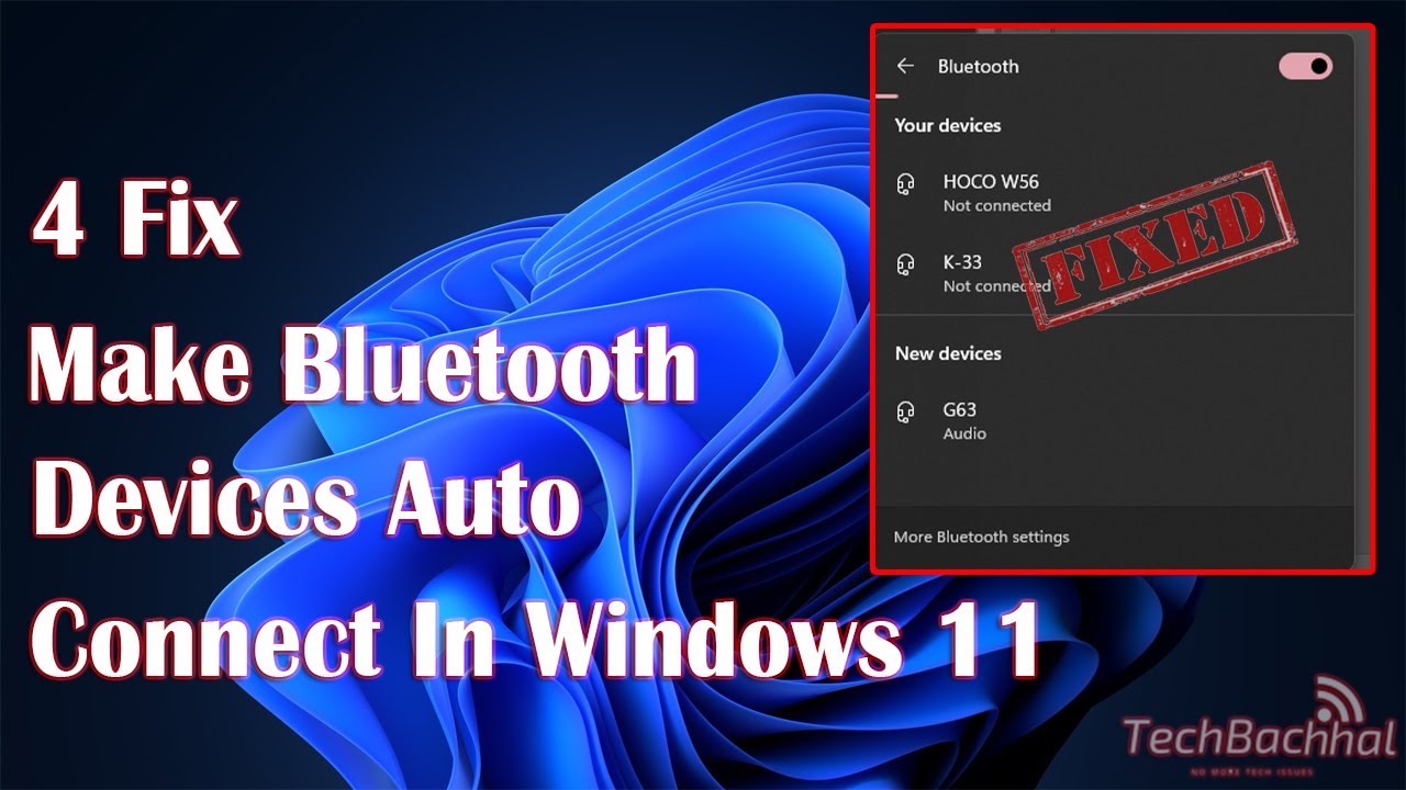 Как сделать так, чтобы устройства Bluetooth автоматически подключались в Windows 11