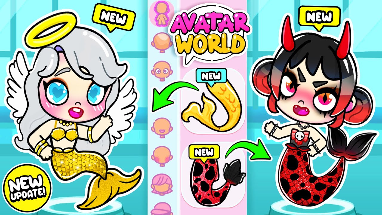 ANJO SEREIA 😇 vs DEMÔNIO SEREIA 😈 ! NOVA ATUALIZAÇÃO DO MUNDO AVATAR ✅