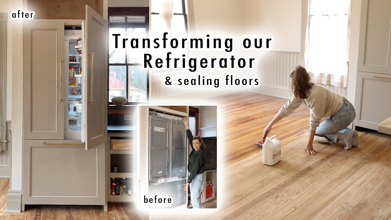 Transforming Our Refrigerator & Sealing Our floors | Kitchen Makeover Ep. 11| XO, MaCenna