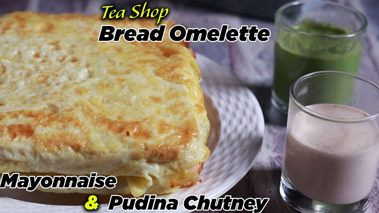 டீ கடை Bread omelette with Mayonnaise and Pudhina Chutney | Easy Cooking with Jabbar bhai