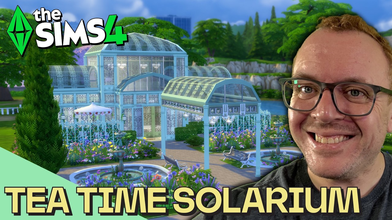 The new Sims 4 Tea Time Solarium Kit - Let's review and build!