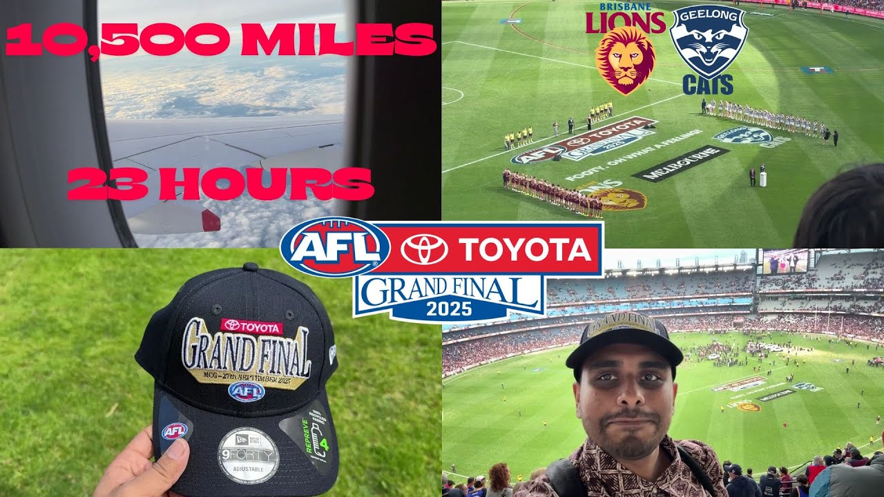 I FLEW FROM ENGLAND TO AUSTRALIA TO WATCH THE AFL GRAND FINAL