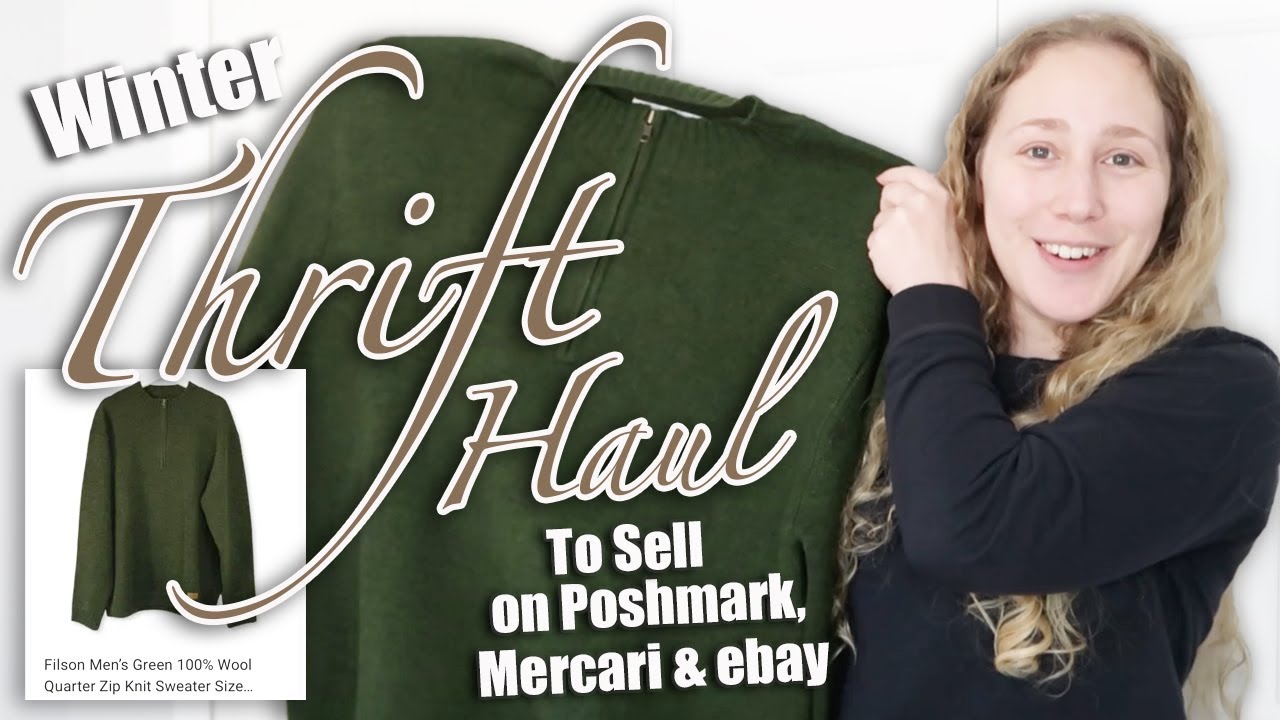Winter Thrift Haul | To Sell On Poshmark, Mercari, eBay & Depop | Part Time Reseller | November 2025