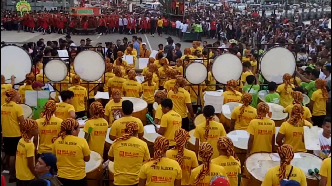 opening salvo Dinagyang 2019 tribu salognon...drummers view..