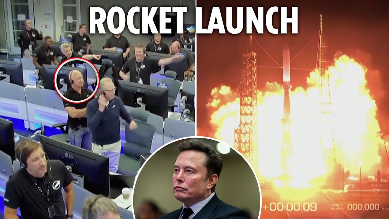 Watch moment Jeff Bezos' Blue Origin rocket blasts into space in bid to rival Elon Musk's SpaceX