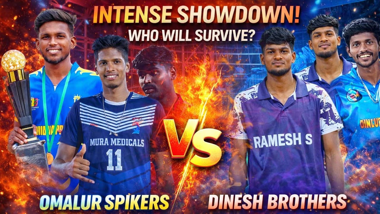 ‼️Semi Finals‼️ set-1‼️ Pochampalli Police 🆚Omalur Spikers‼️