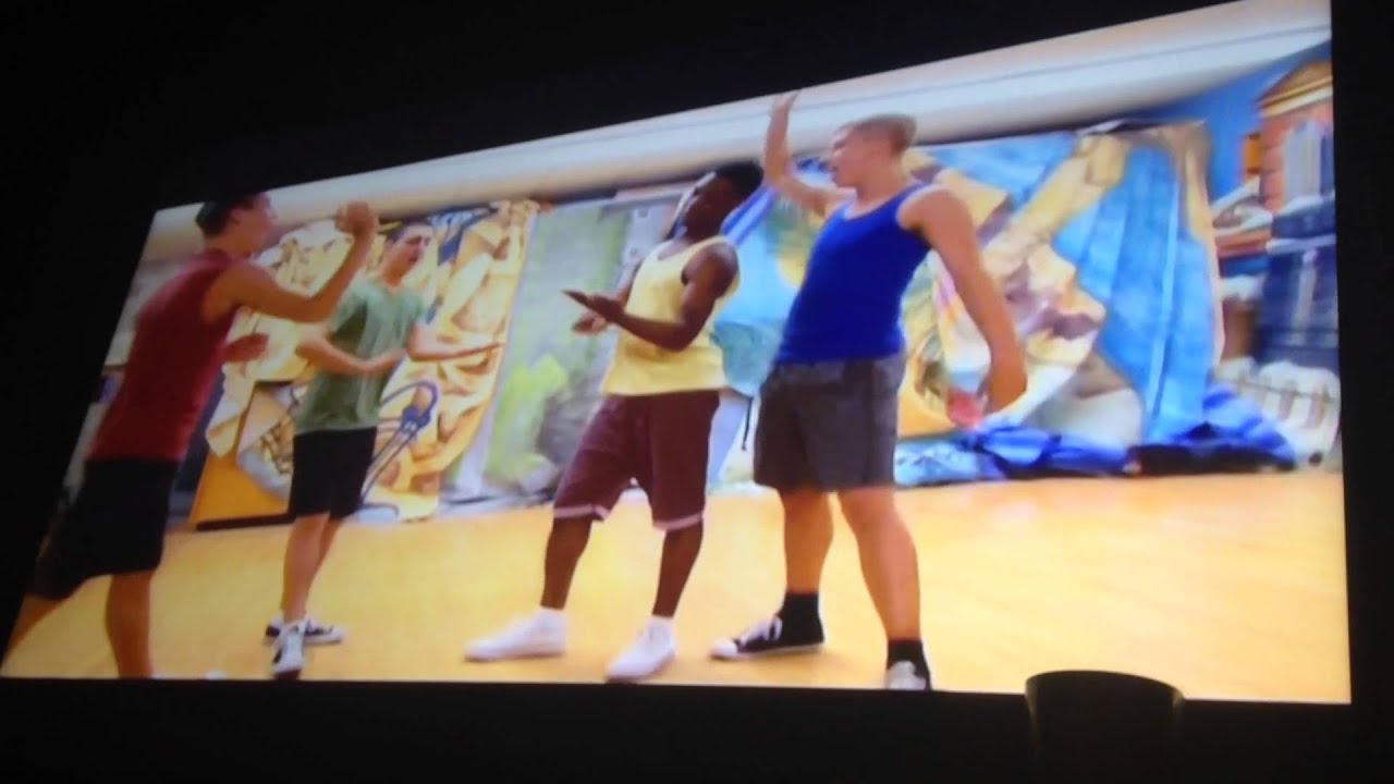 The Next Step-the boys impersonate Chris's dolphin tail