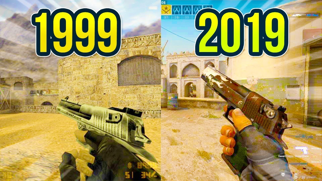 Evolution of the Desert Eagle in Counter Strike 1999 - 2019