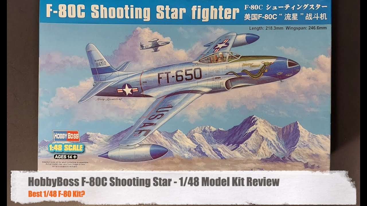 HobbyBoss 1:48 F-80 Shooting Star Review - Best P-80 Kit?