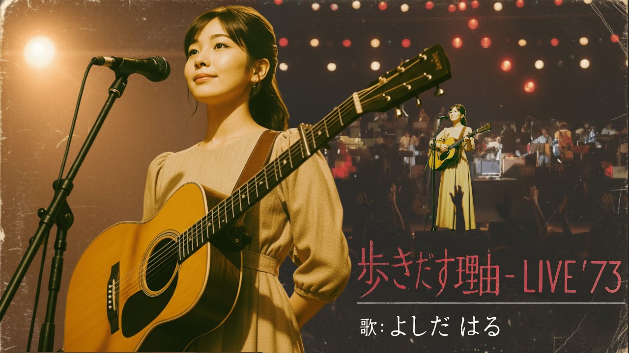 【よしだ はる】歩きだす理由 - LIVE’73《レトロなオリジナル昭和ソング》（ノスタルジック70年代フォークソング）nostalgic J-Pop