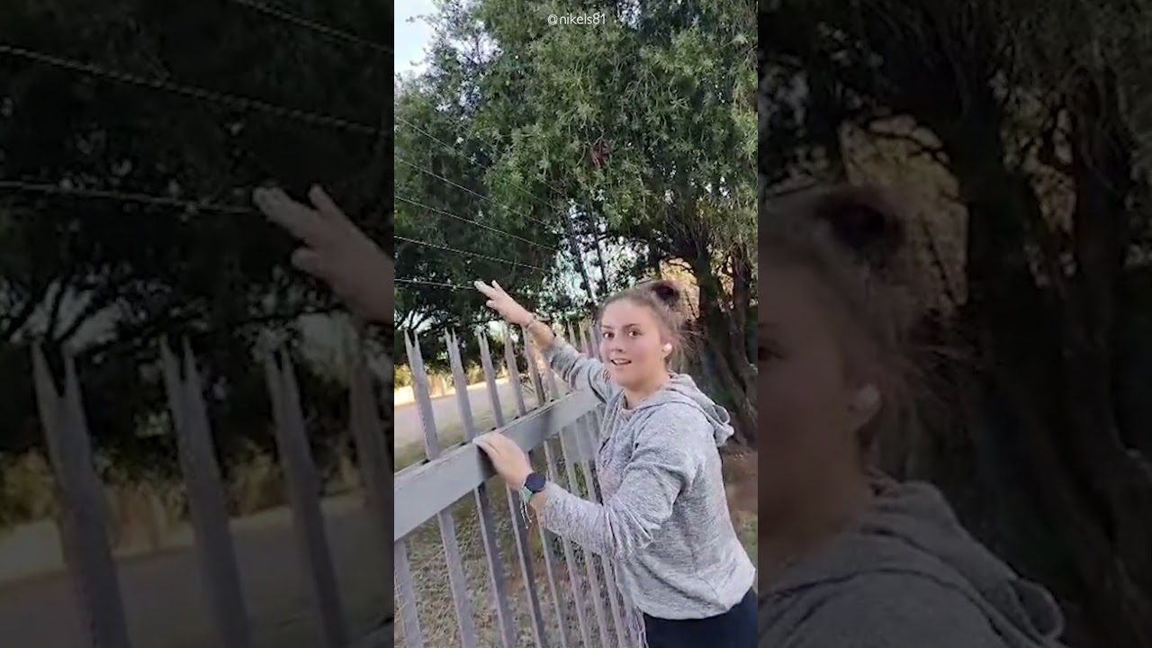 Girl Gets Zapped By Electric Fence! ⚡️
