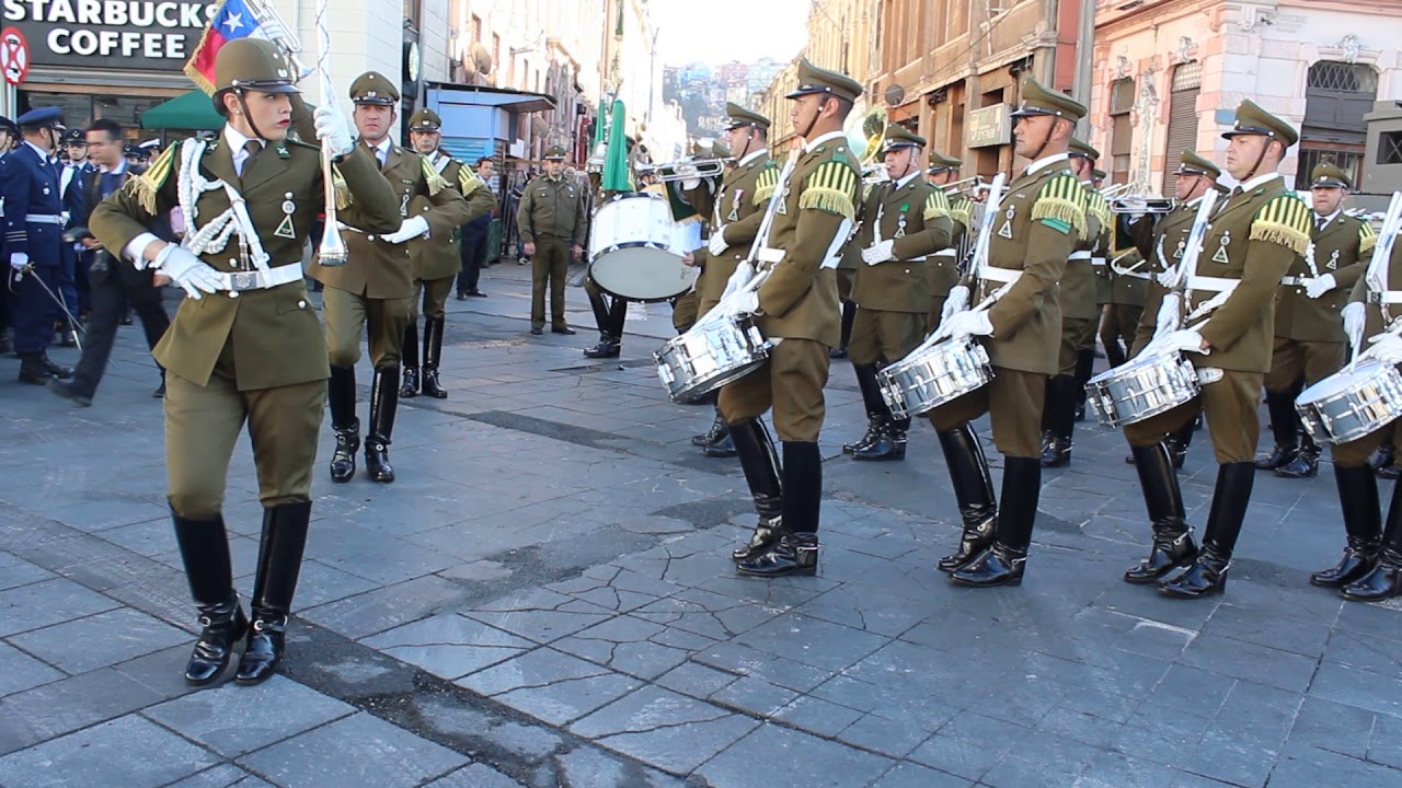 Carabinerosde Chile 2019, Ingreso a Plaza Sotomayor, Glorias Navales, 21 de Mayo 2019
