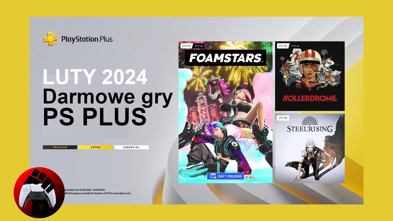PS Plus luty 2024 - Gry w PlayStation Essential (Foamstars, Rollerdrome i Steelrising)