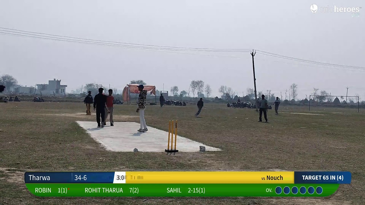 Nouch vs Tharwa live cricket match | Budhakhera Kaithal ( 2 Bharo Pool ) First Prize 21000 Second 1