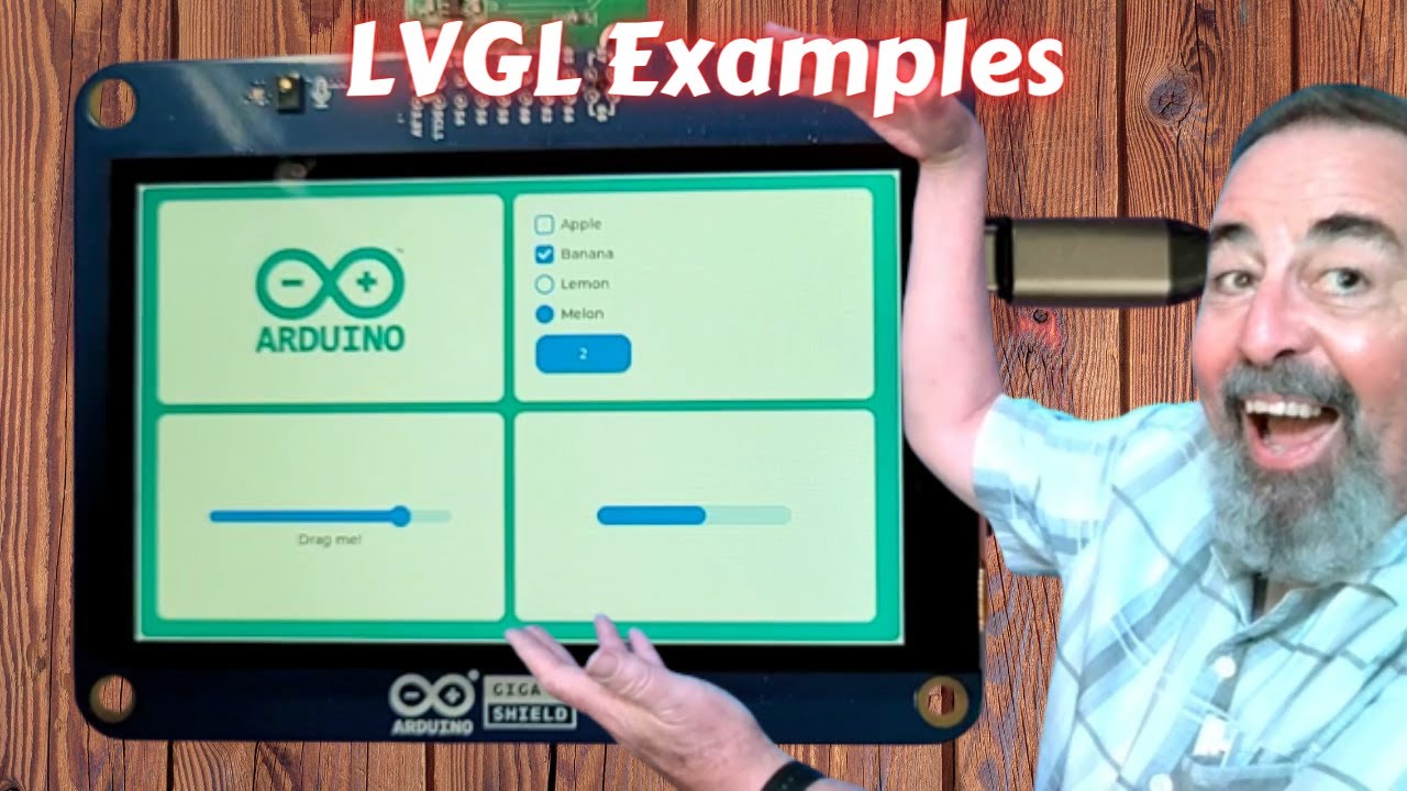 Примеры использования LVGL-модуля Arduino GIGA Display Shield