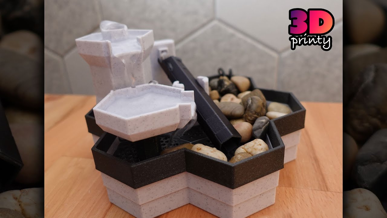 3D Printed Modular Desktop Fountain
