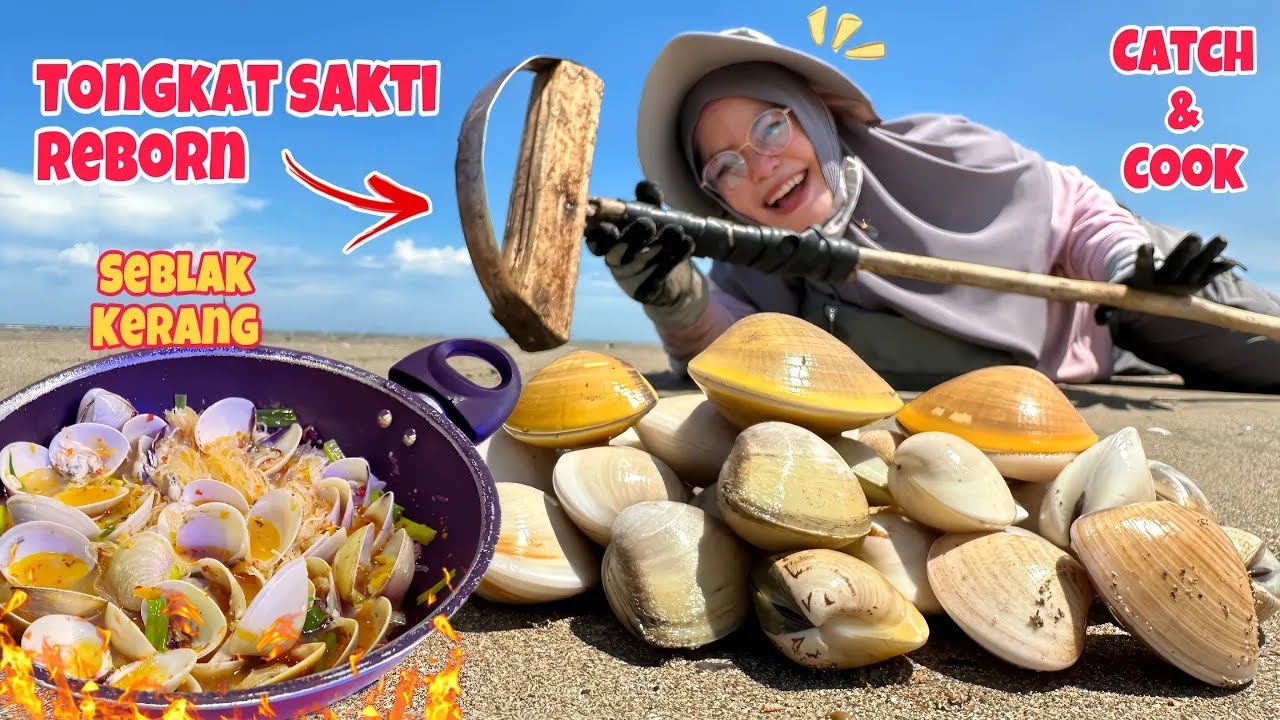 TONGKAT SAKTI BARU BERAKSI‼️Banyak Kerang Tarik Terus Sampai Teler