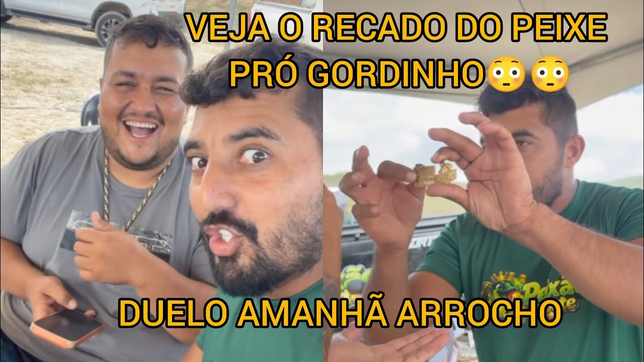 VEJA O RECADO DO PEIXE DA LAMA PRÓ GORDINHO VEJA REAÇÃO 😳😳