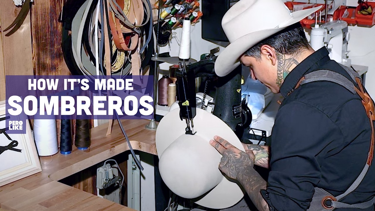 One of the Last Sombrero Makers in the World....(How Mexican Hats are Made) | How It's Made