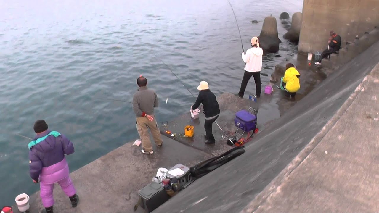 釣人に大人気の和歌山県みなべ町堺堤防　釣太郎