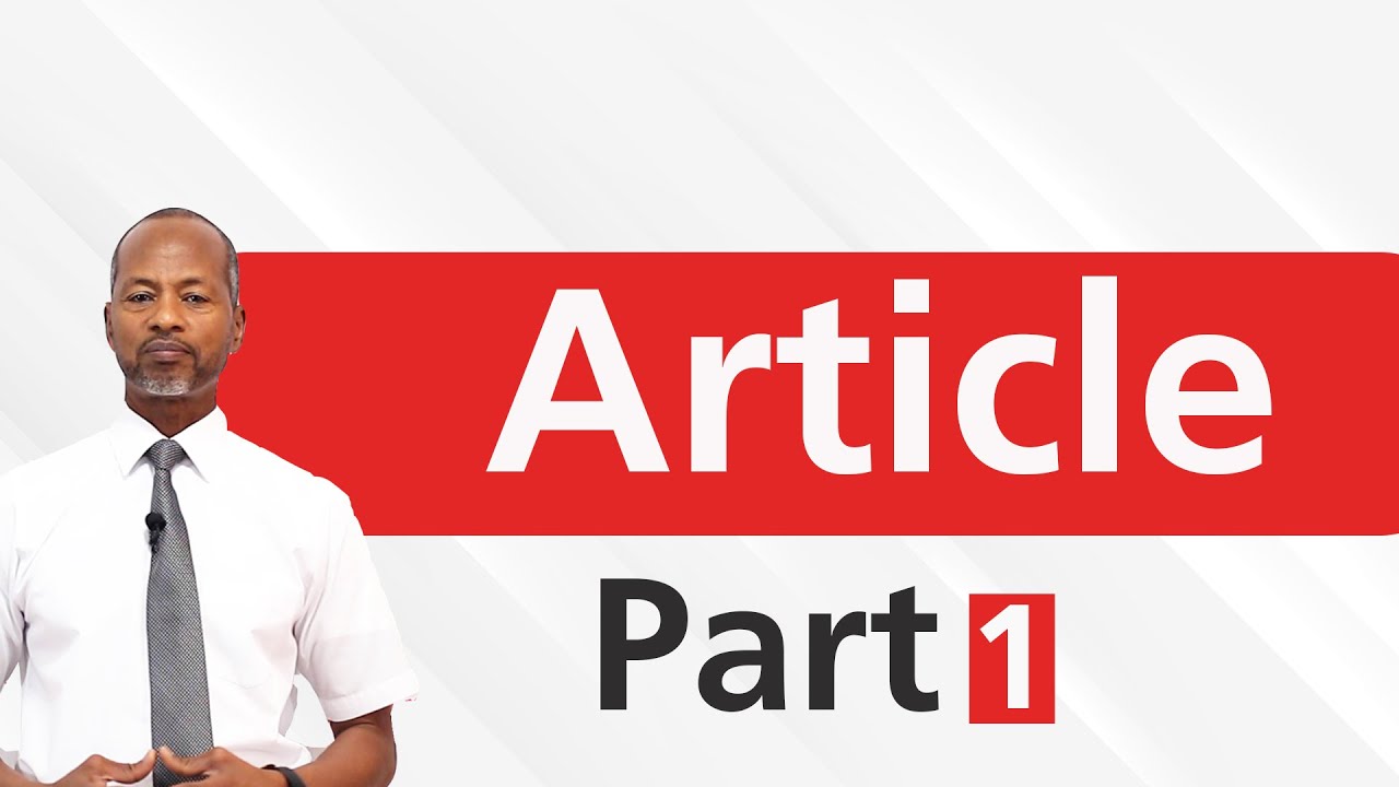 Articles part 1. Definite Article -The