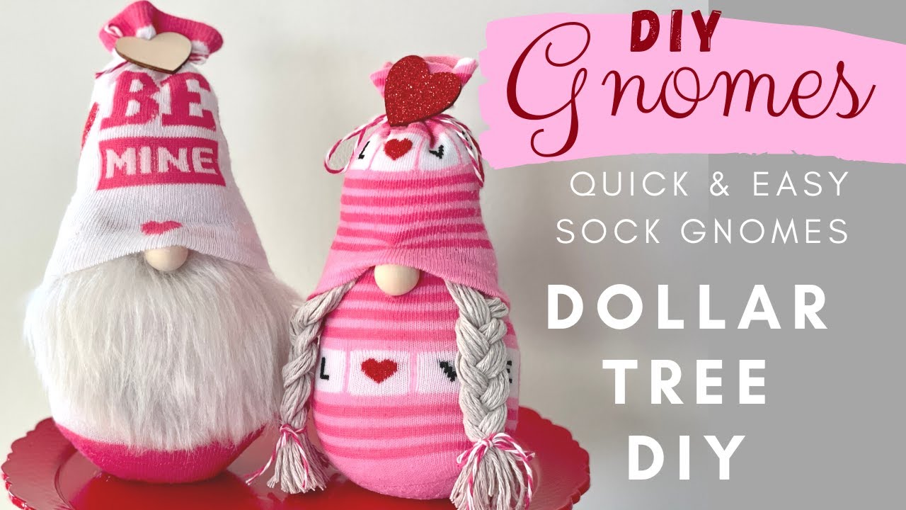 GNOME DIY Dollar Tree Sock Gnome | Simple and Easy How to Make a Sock Gnome!