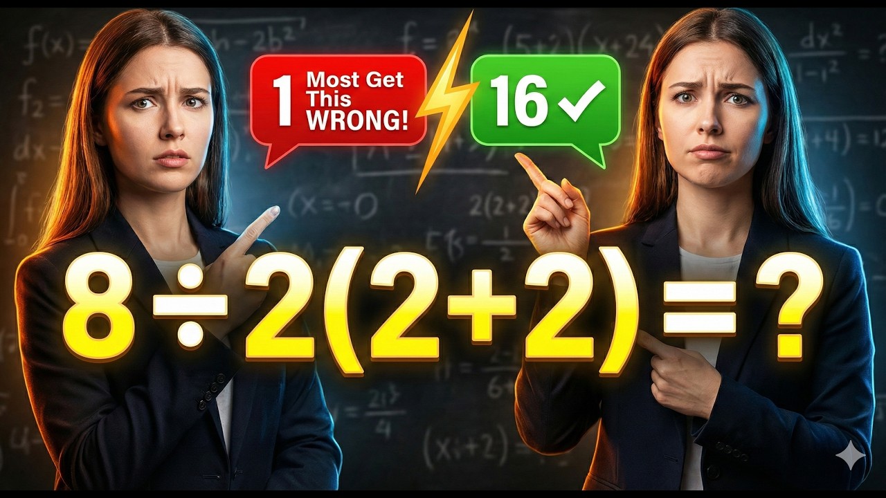99% Of People Fail This Simple Math Puzzle: 8 ÷ 2(2+2)