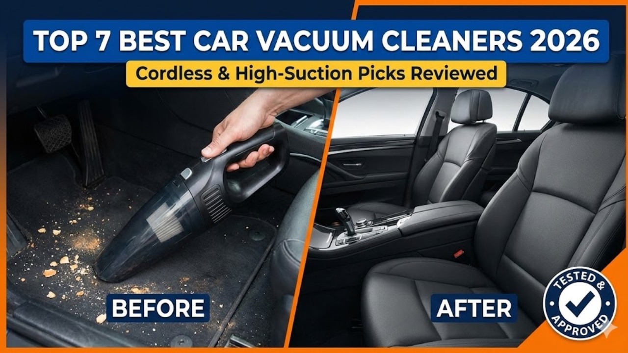 Top 7 Best Car Vacuum Cleaners 2026 – Cordless, High Suction & Handheld Vacumm Tested!