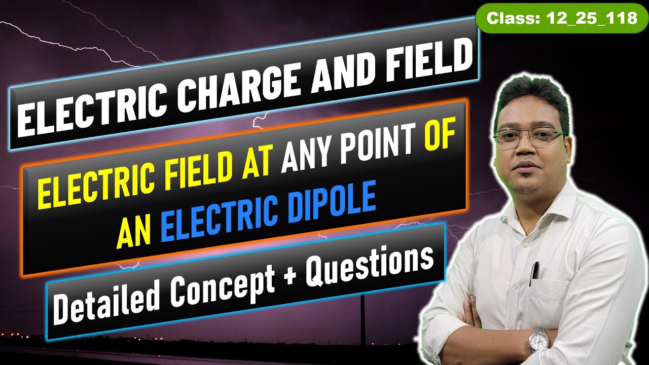 ⚡ Electric Field at Any Point of an Electric Dipole | Class 12 Physics | NEET & JEE 2025