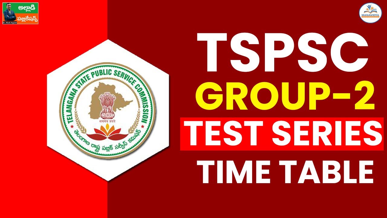 TSPSC Group-2 Online Test Series Time Table | 40 Grand Tests