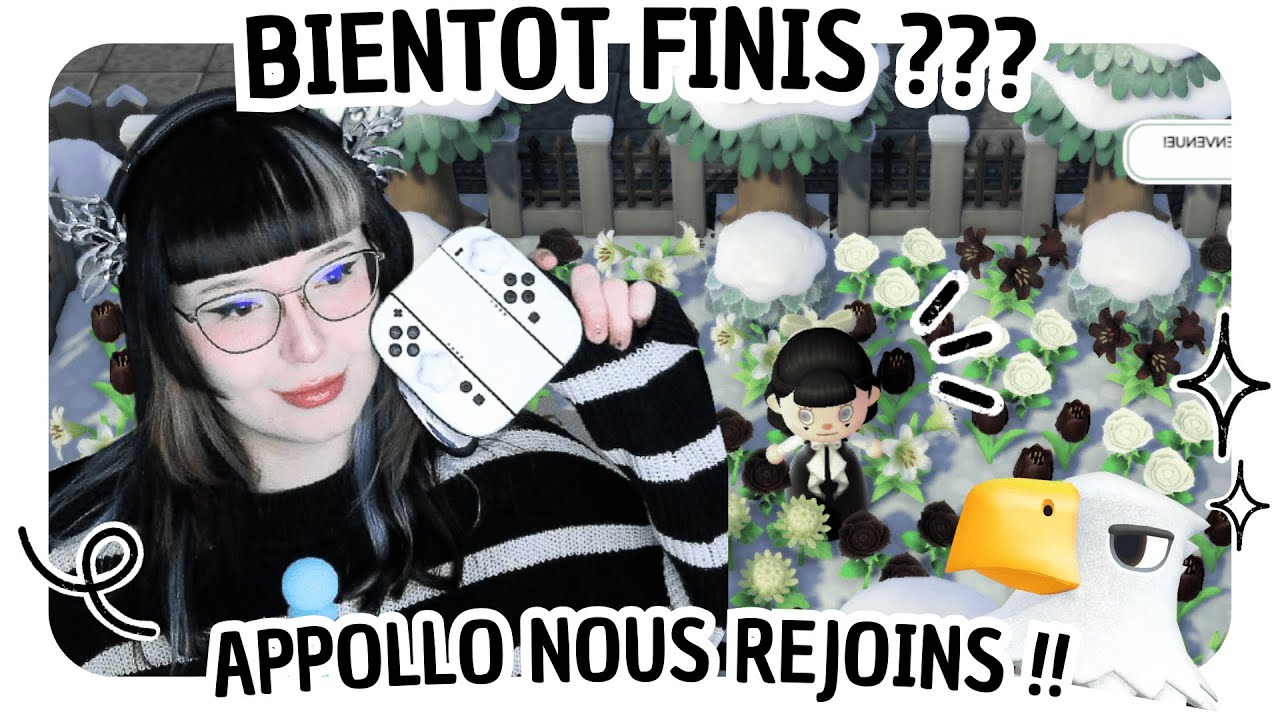 🍃 ꒰ ACNH ꒱ Deco + Nouveaux habitantgs !! ✦ Etheria #21 | Theme Noir & Blanc Gothique