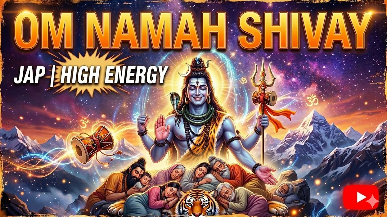 OM NAMAH SHIVAY Jap 108 Times | Powerful HIGH ENERGY Lord Shiva Chant for Meditation