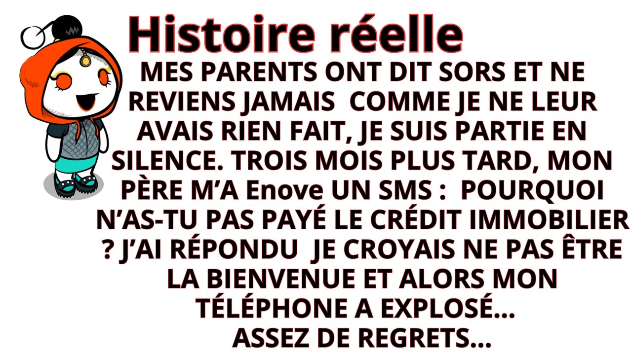 ILS M’ONT EXPULSÉ, SANS MÊME SAVOIR QUE JE PAIYAI LE CRÉDIT IMMOBILIER. QUAND JE SUIS PARTI, LA MAI