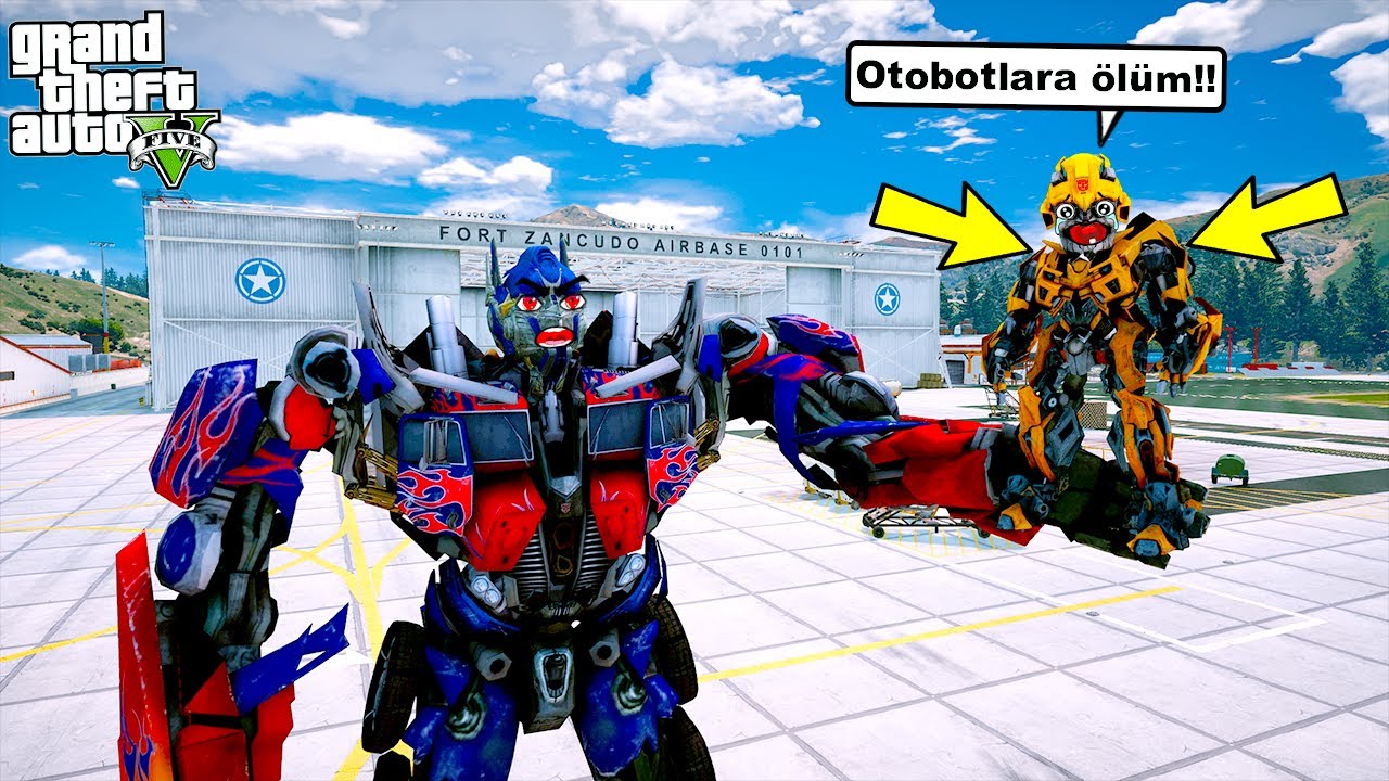 DECEPTİCON'LAR BUMBLEBEE'Yİ VİRÜSLE BEBEĞE DÖNÜŞTÜRDÜ! - GTA 5