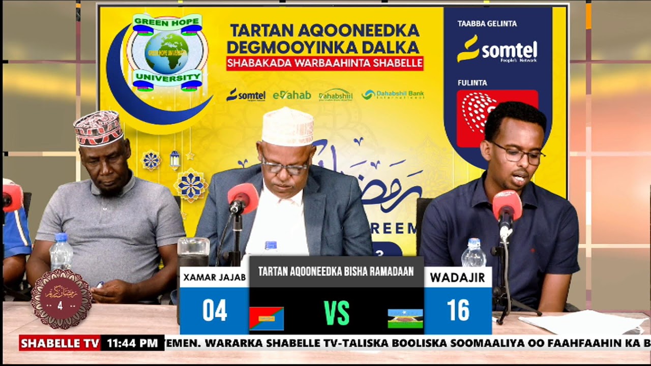 TARTAN AQOONEEDKA BISHA BARAKEYSAN RAMADAANWADAJIR VS  XAMAR JAJAB