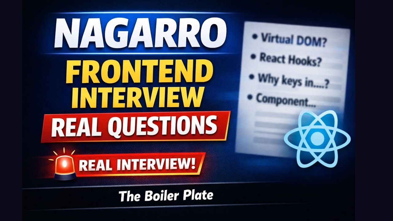 Nagarro Frontend Interview Questions (4+ YOE) | My Real Interview Experience